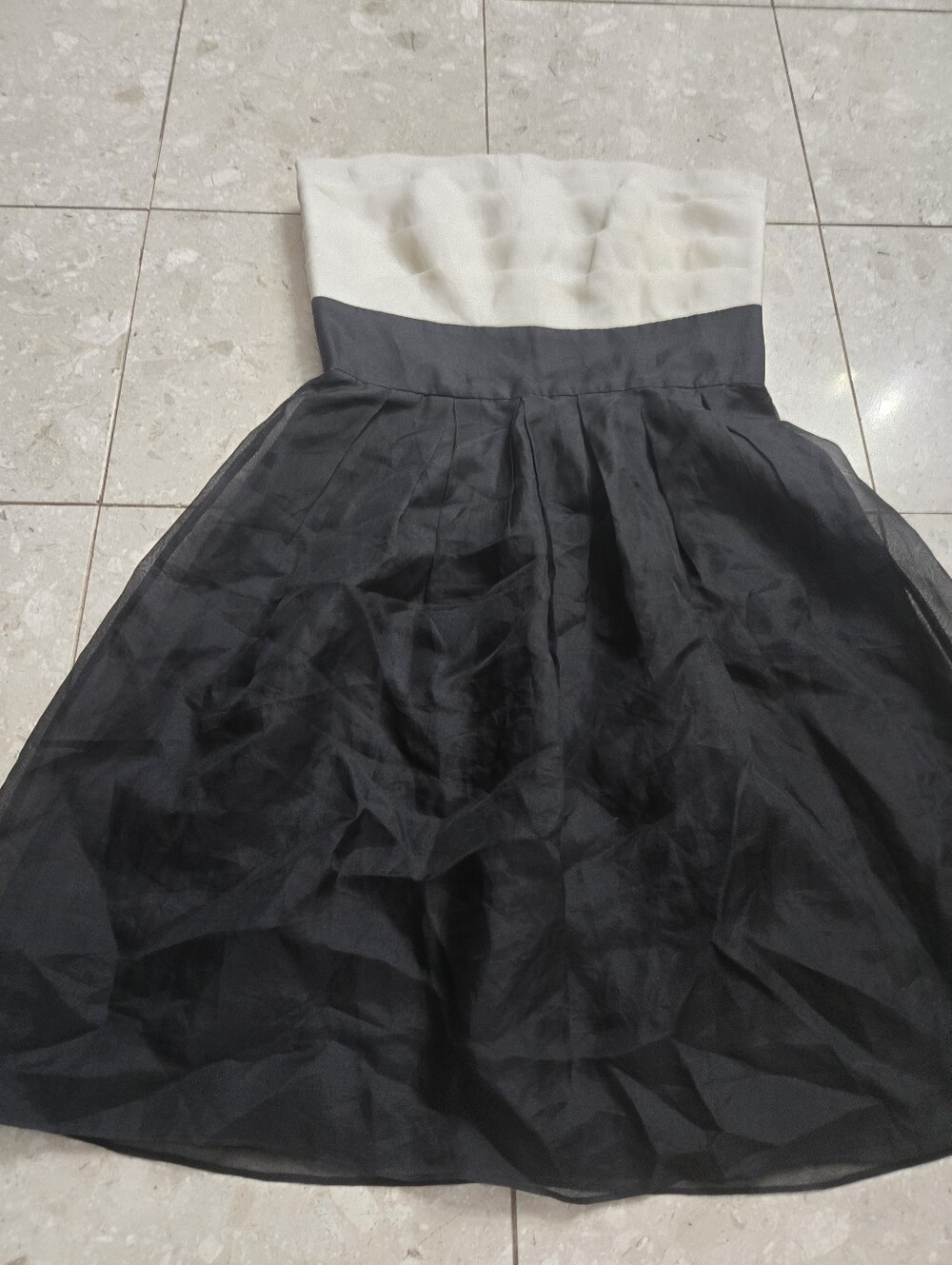 WHBM White House Black Market Formal Strapless Silk Dress - 6